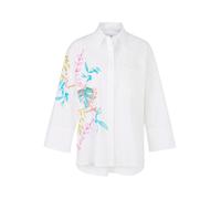 Marc Cain Collections - Mit Print - Hemdbluse aus Bio-Baumwolle white - Gr. - 38