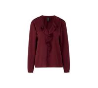 Marc Cain Collections - Rüschenbluse „Rethink Together bright maroon - Gr. - 46