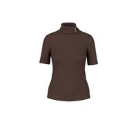 Marc Cain Collections - Shirt aus Baumwollstretch seal brown - Gr. - 42