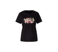 Marc Cain T-Shirt mit Motiv-Print in Black, Größe 44