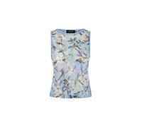 Marc Cain Collections - Top mit Blumenprint Knitted in Germany magical blue - Gr. - 44