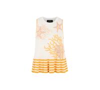 Marc Cain Collections - Top mit Muschelmotiv Knitted in Germany off-white - Gr. - 38