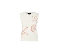 Marc Cain Collections - Top mit Muscheln Knitted in Germany off-white - Gr. - 34