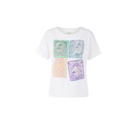 Marc Cain Collections - Verziertes Baumwollshirt white - Gr. - 46