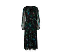 Marc Cain Collections - Viskosekleid mit Federnprint dark jade green - Gr. - 38