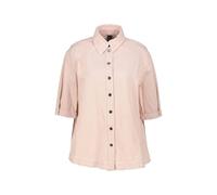 Marc Cain Jeansbluse mit Fransensaum und 1/2-Arm in Rosa, Größe 34