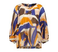 Marc Cain Damen Bluse mit Seide, bleu, Gr. 40