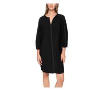 Marc Cain Knielanges Kleid mit V-Ausschnitt in BLACK, Größe 44