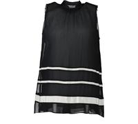 Marc Cain Damen Blusentop schwarz-weiß Gr. 44