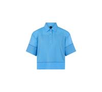 Marc Cain Damen Hemdbluse aus Bio-Baumwolle, bleu, Gr. 38