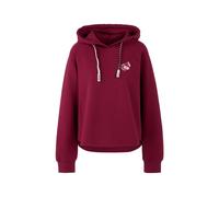 Marc Cain Relaxed Fit Hoodie mit Motiv-Print in Kirsche, Größe 38