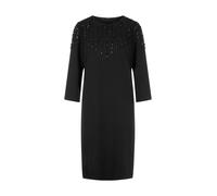 Marc Cain Damen Kleid mit Kristallsteinen, schwarz, Gr. 34