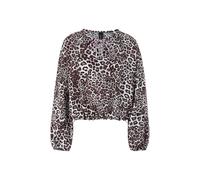 Marc Cain Damen Langarmbluse Allover Print, bordeaux, Gr. 34