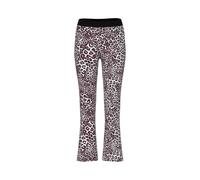 Marc Cain Flared Fit Stoffhose mit Allover-Animal-Print in Sand, Größe 36