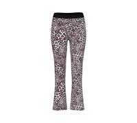 Marc Cain Stoffhose Flared Fit mit Allover-Animal-Print Sand Größe 42