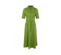 Marc Cain Damen Midikleid aus Leinenmix, grün, Gr. 36