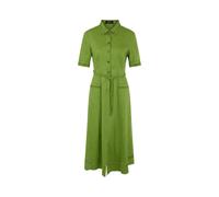 Marc Cain Damen Midikleid aus Leinenmix, grün, Gr. 38