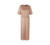 Marc Cain Damen Midikleid aus Satin, sand, Gr. 40