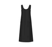 Marc Cain Damen Midikleid aus Satin, schwarz, Gr. 36