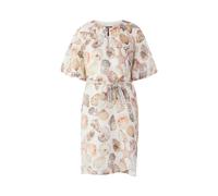 Marc Cain Damen Minikleid aus Leinen-Seiden-Mix, weiss, Gr. 44