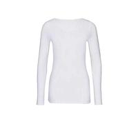 Langarmshirt MARC CAIN ""Collection Essential" Premium Damenmode" Gr. 4 (40), weiß (white) Damen Shirts Jersey Zartes Longsleeve, elastisch (10429542-4)