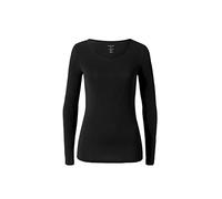 Langarmshirt MARC CAIN ""Collection Essential" Premium Damenmode" Gr. 5 (42), schwarz (black) Damen Shirts Jersey Zartes Longsleeve, elastisch (65596744-5)