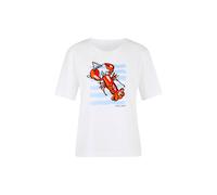 Marc Cain Damen T-Shirt aus Baumwolle, weiss, Gr. 40