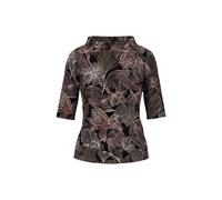 Marc Cain Damen T-Shirt mit Bio-Baumwolle, schwarz, Gr. 34