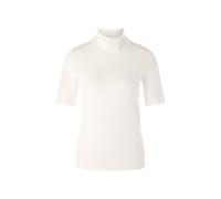 Marc Cain Damen T-Shirt mit Rollkragen, weiss, Gr. 42