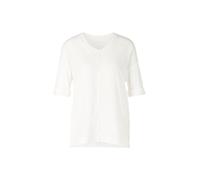 Marc Cain Essentials - Blusenshirt aus Material-Mix off-white - Gr. - 44
