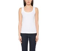 Tanktop MARC CAIN ""Collection Essential" Premium Damenmode" Gr. 2 (36), weiß (white) Damen Tops Tanktop aus Feinripp (53515147-2)