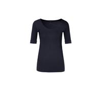 Marc Cain Damen T-Shirt Essentials E4869J14 Blau (Midnight Blue 395) Größe 42