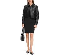 Jerseyrock MARC CAIN ""Collection Essential" Premium Damenmode" Gr. 3 (38), schwarz (black) Damen Röcke Rock aus Stretchjersey, elastisch (88937705-3)