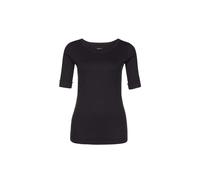 Marc Cain Essentials - Rundhals-Shirt mit halben Ärmeln midnight blue - Gr. - 44