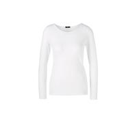Langarmshirt MARC CAIN ""Collection Essential" Premium Damenmode" Gr. 5 (42), weiß (white) Damen Shirts Jersey Zartes Longsleeve, elastisch (10429542-5)