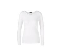 Langarmshirt MARC CAIN ""Collection Essential" Premium Damenmode" Gr. 5 (42), weiß (white) Damen Shirts Jersey Zartes Longsleeve, elastisch (10429542-5)