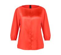Marc Cain - Feminine Bluse aus reiner Seide - - Blouses & Shirts - Damen - Rot - M