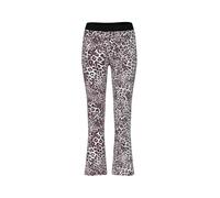 Marc Cain Flared Fit Stoffhose mit Allover-Animal-Print in Sand, Größe 42