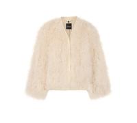 MARC CAIN Jacke in Felloptik creme | 34