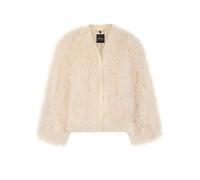 Marc Cain Damen Jacke mit Federn, beige, Gr. 38