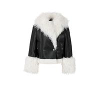 MARC CAIN Jacke in Felloptik schwarz | 34