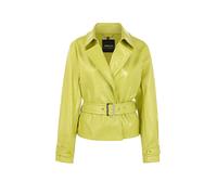 Marc Cain Collections - Kurze Trench-Jacke in Lackoptik apple green new - Gr. - 40