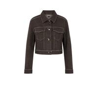 Marc Cain Collections - Kurze Jeansjacke mit Lurexgarn seal brown - Gr. - 40
