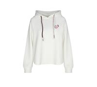 Marc Cain Relaxed Fit Hoodie mit Motiv-Print in Offwhite, Größe 34