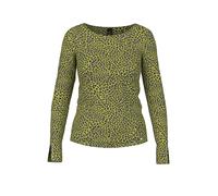Marc Cain Collections - Langarmshirt mit Leo-Print apple green new - Gr. - 34