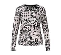 Marc Cain - Langarmshirt mit Print - Größe 34 - schwarz