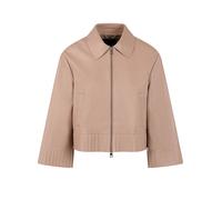 Marc Cain Collections - Lammnappa-Lederjacke Rethink Together warm taupe new - Gr. - 40