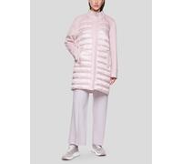 Marc Cain Knielanger Steppmantel aus Escorial Woll-Mix in Hellrosa, Größe 38