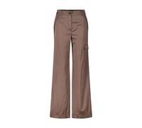 Marc Cain - Puddle Pants in glänzender Optik - Größe 38 - braun