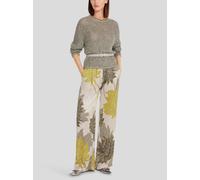 Marc Cain Damen Strickpullover mit Pailletten, khaki, Gr. 42